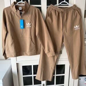 Brown Tracksuit with White Logo